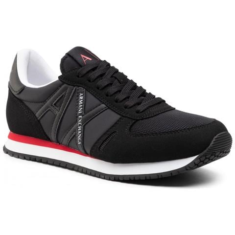 Sneaker Running Micro Suede / Nylon Mesh Nero Us21ax10 Xux017 - Foto 1