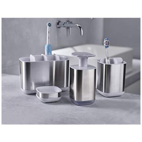 Bagno Facile-store Acciaio Spazzolino Caddy Large-bianco Acciaio - Foto 4