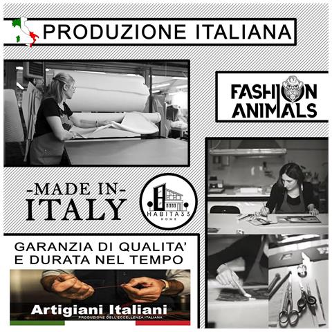 Divanetto Con Cuscino In Velluto Completamente Sfoderabile Cuccia Letto Per Cani Gatti Made In Italy (blu-m-65x55x20 Cm) - Foto 2