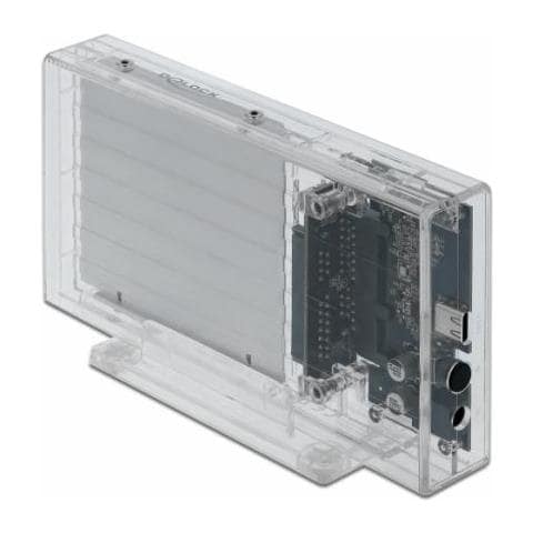 External Dual Enclosure For 2 X 2.5"" Sata Hdd / Ssd With Usb Type-c - Speichergehuse - 2.5"" (6,4 Cm) - Sata 6gb / s - 6 Gbit / s - Usb 3,2 (gen 1) - Durchsichtig (42622) - Foto 1