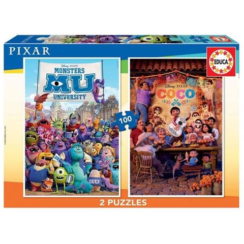 Puzzle - 2x100 Pixar - Foto 1