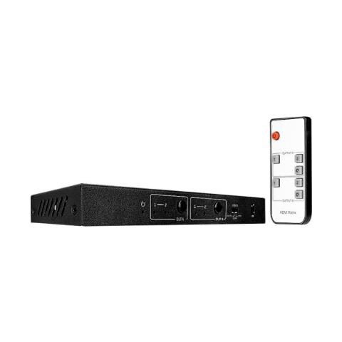 Commutatore Matrix Switch con Risoluzione 4096 x 2160 Pixel 2 Porte HDMI - Foto 1