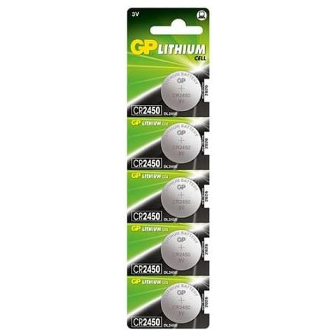 Blister 5 Batterie Litio A Bottone Cr2450 - Foto 1