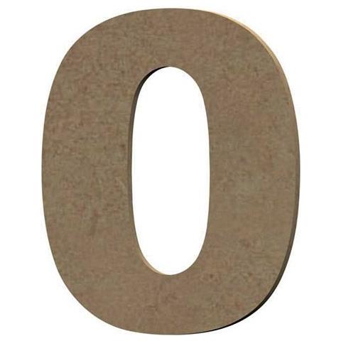 Numero 0 In Legno Mdf Per Decorare - 8 Cm - Foto 1