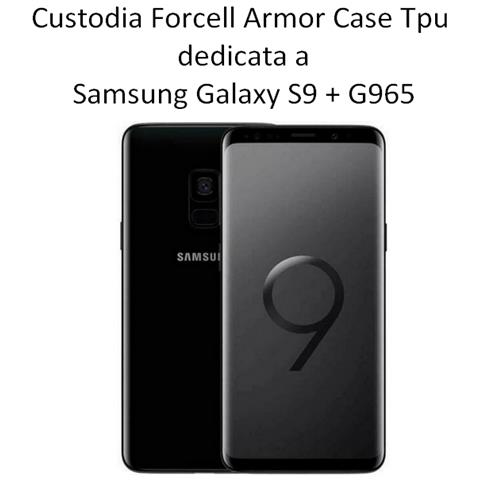 Forcell Custodia Armor Case Tpu Cover Per Samsung Galaxy S9+ Plus G965 Black - Foto 2
