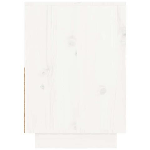 Comodini Bianchi 2 Pz 60x34x51 Cm In Legno Massello Di Pino - Foto 11
