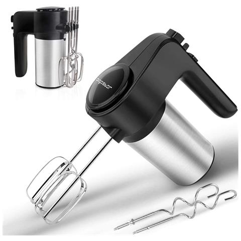 Sbattitore Elettrico Hanson con 6 Livelli Velocità Regolabili E Turbo Boost Potenza 300W Colore Nero /Inox - Foto 2