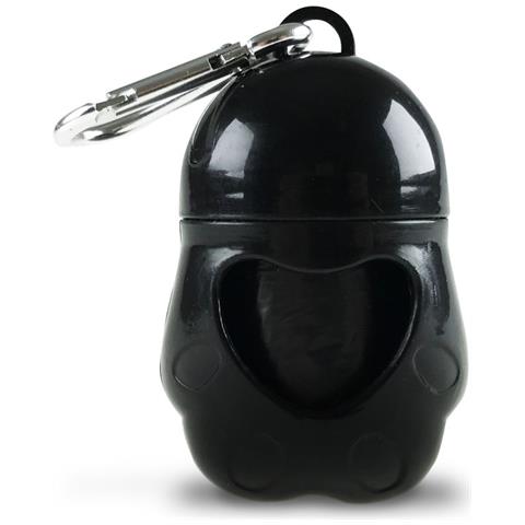 Portasacchetti Con Moschettone Modello Pou Comprensivo Di Venti Sacchetti Portasacchetti Nero - Foto 1