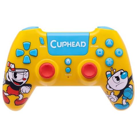 Gamepad Acp40224 Playstation 4 Cuphead Wireless Yellow Yellow - Foto 1