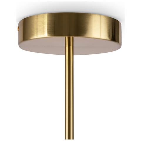 Lampadario A Sospensione Moderno Axis Alluminio Oro Acrilico 3 Luci Led 40w - Foto 2
