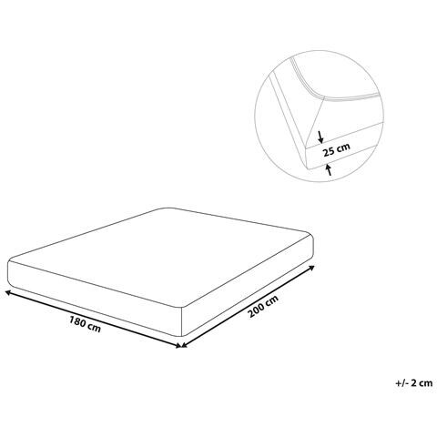 Coprimaterasso Elasticizzato Hofuf Cotone Azzurro - Foto 2