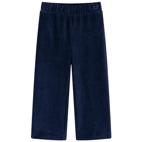 Pantaloni Da Bambino In Velluto A Coste Blu Marino 104 - Foto 1