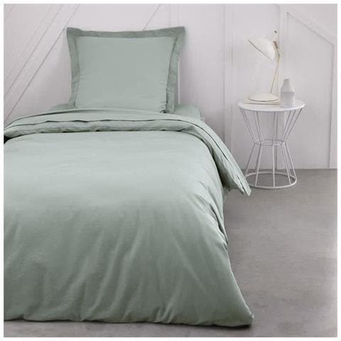 Copripiumino - 140 X 200 Cm Tinta Unita - Celadon - Foto 1