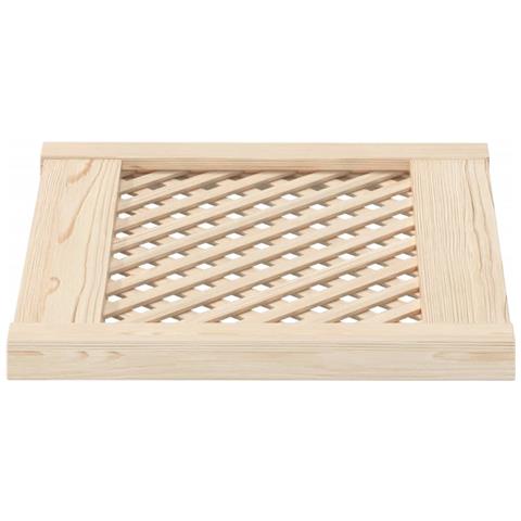 Ante Con Design A Reticolo 2 Pz 49,5x39,5 Cm In Legno Di Pino - Foto 2