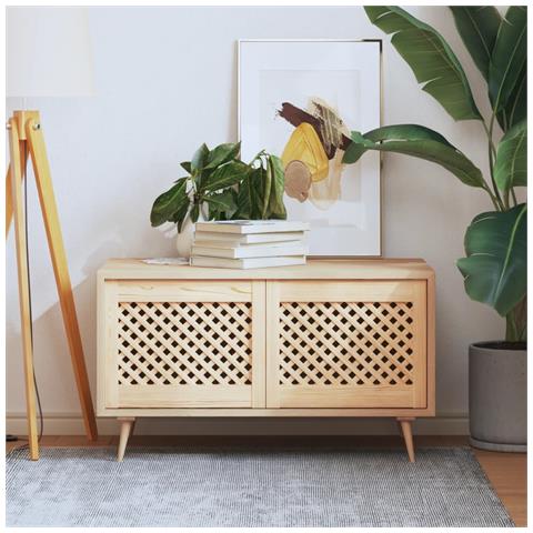 Ante Con Design A Reticolo 2 Pz 49,5x39,5 Cm In Legno Di Pino - Foto 5