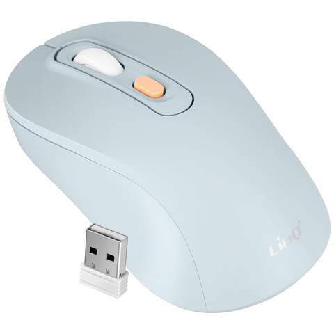 Mouse Senza Fili Bluetooth O Wi-fi 2,4 Ghz Precisione E Comfort, Celeste - Foto 1