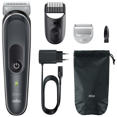 Braun BG5350, Nero, Argento, 0,5 mm, 1,1 cm, Carica, CA/Batteria, 100 min - Foto 1