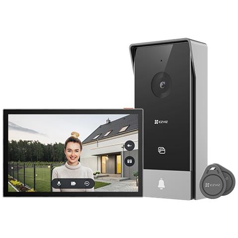 HP5 Sistema per Video-Citofono 17,8 cm (7") Nero, Argento - Foto 1