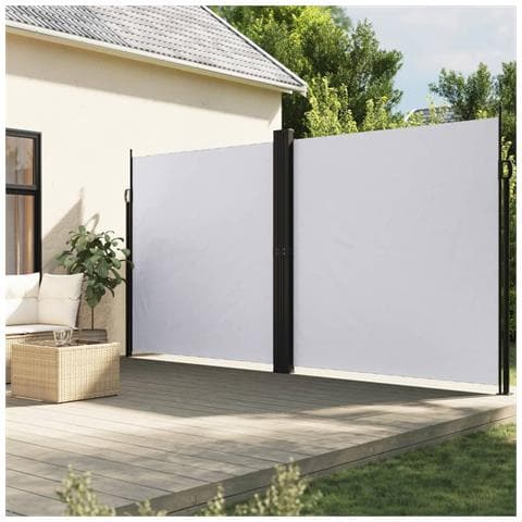 Tenda Da Sole Laterale Retrattile Bianco 220x600 Cm - Foto 1