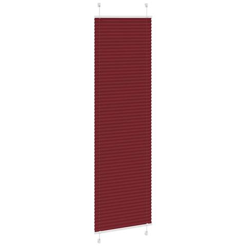 Tenda Plissettata Rosso Bordeaux 65x200 Cm Larghezza Tessuto - Foto 3