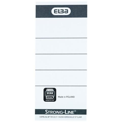 400087754 etichetta non adesiva 10 pz Nero, Bianco Rettangolo - Foto 1