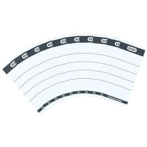 400087754 etichetta non adesiva 10 pz Nero, Bianco Rettangolo - Foto 3