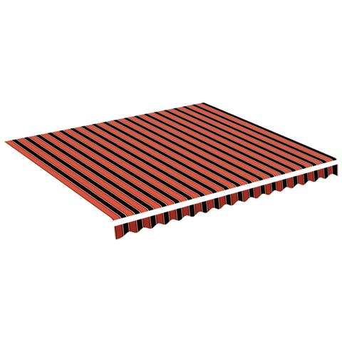 Lusso Casadino -  Tessuto Di Ricambio Tenda Da Sole Arancione E Marrone 4x3,5 M - Foto 1