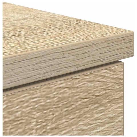 Scrivania  in Rovere Sonoma 140x49x76 cm in Legno Ingegnerizzato - Foto 9