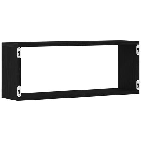 Scaffali  2 Pezzi Rovere Nero 60x15x23 cm Realizzato in Legno Ingegnerizzato - Foto 9