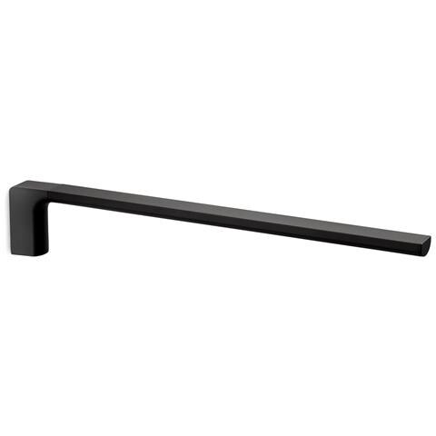 Portasalviette Fisso A 1 Braccio Da Muro In Ottone E Cromall Pi22 Serie Pirenei Nero Opaco - Foto 1