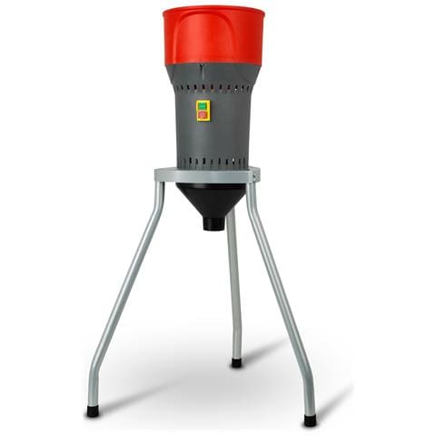 Macina Cereali Elettrica Con Base, Motore Elettrico 1000 Watt, Imbuto Da 6l, Macina Con Lama In Acciaio Inox Robusta, Cinque Setacci Inclusi, Tritacereali Per Mangimi - Foto 1