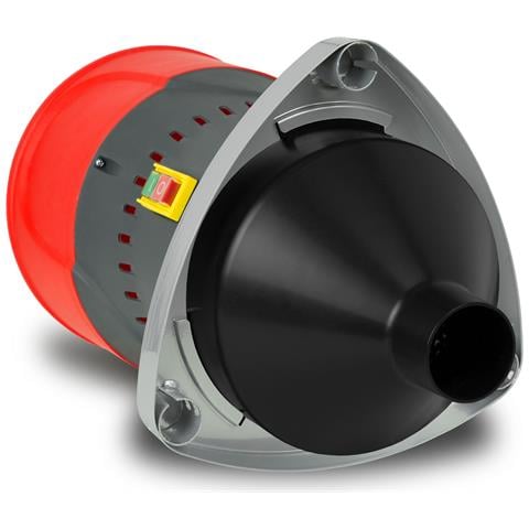 Macina Cereali Elettrica Con Base, Motore Elettrico 1000 Watt, Imbuto Da 6l, Macina Con Lama In Acciaio Inox Robusta, Cinque Setacci Inclusi, Tritacereali Per Mangimi - Foto 8