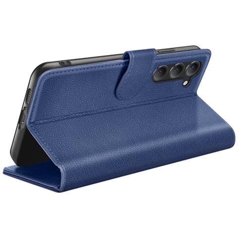 Custodia A Portafoglio Per Galaxy S23 Con Funzione Di Supporto E Linguetta Magnetica, Blu Scuro - Foto 2