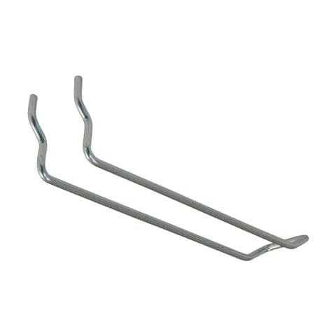 Labor Ganci Per Pannello Forato Mm 3,5 X 50 X 160 – Set Da 10 Ganci Doppi Portautensili In Acciaio Zincato - Foto 1