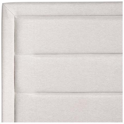 Letto Contenitore Tessuto Rouen 140 X 200 Cm Beige Chiaro - Foto 8