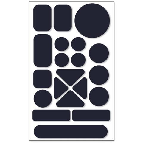 Kit Di 10 Toppe Autoadesive Impermeabili In Nylon Per Riparazione Giacche A Vento Navyblue - Foto 1