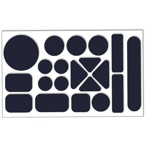 Kit Di 10 Toppe Autoadesive Impermeabili In Nylon Per Riparazione Giacche A Vento Navyblue - Foto 3