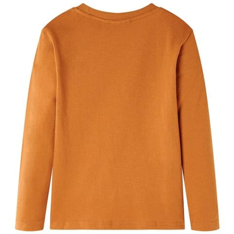 Maglietta da Bambino Maniche Lunghe Ocra Scuro 128 - Foto 2