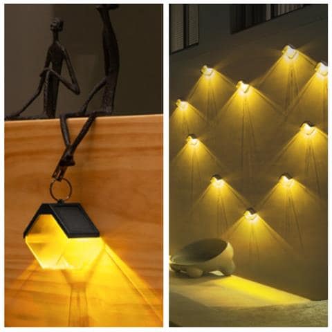 Luce Solare Ambientale Da Giardino - Illuminazione Esterna A Led Resistente Alle Intemperie Warm White Lights - Foto 2