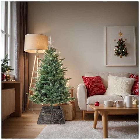 Collare per Albero di Natale Nero 60 x 60 x 28 cm - Foto 2
