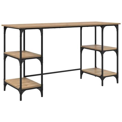 Scrivania Rovere artigianale 140 x 50 x 75 cm Legno multistrato - Foto 1