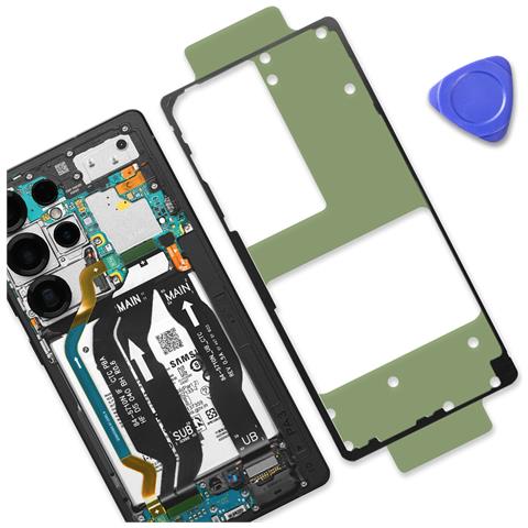 Adesivo Vetro Posteriore Originale Per Galaxy S25 Ultra Service Pack, Verde - Foto 2