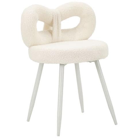 Sedia Mini Ilary Imbottita Bianca Ø40x67 Cm, Seduta H 46 Cm - Foto 1