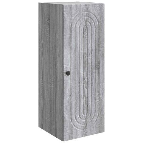 Mobiletto a muro Sonoma grigio 33 x 34,5 x 90 cm - Foto 1
