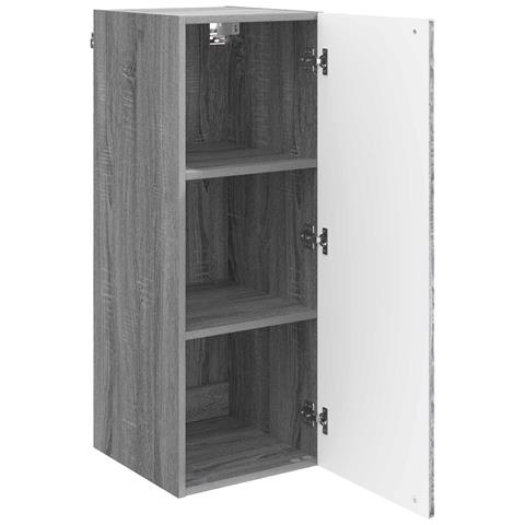 Mobiletto a muro Sonoma grigio 33 x 34,5 x 90 cm - Foto 2