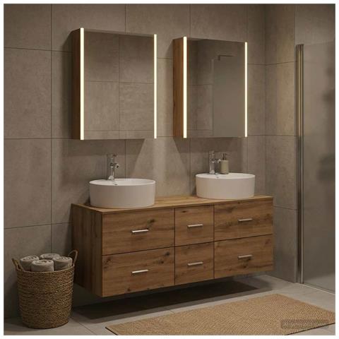 Set di mobili per il bagno 5 pcs Rovere Artigianale - Foto 2