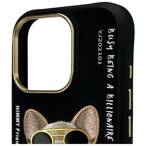 Custodia Nera Per Iphone 16 Pro Max Nimmy Con Vetro E Protezione. - Foto 2