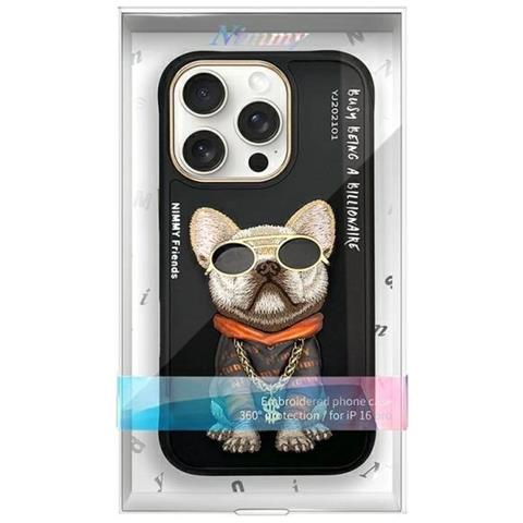 Custodia Nera Per Iphone 16 Pro Max Nimmy Con Vetro E Protezione. - Foto 7