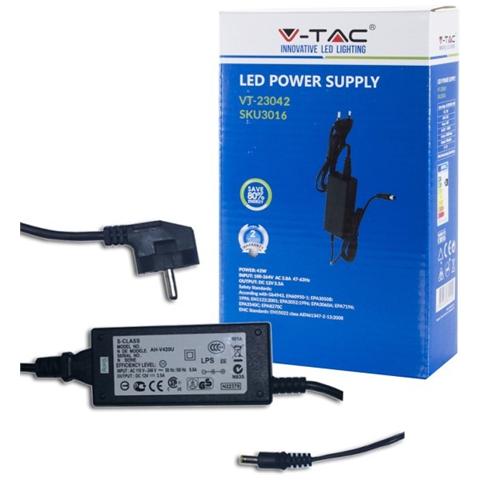 Alimentatore da Rete per Strisce strip LED 12V 42W VT-23042 - Foto 1