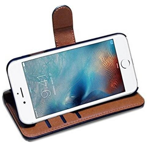 Flip Cover Custodia Wally per iPhone 7 - Nero - Foto 4